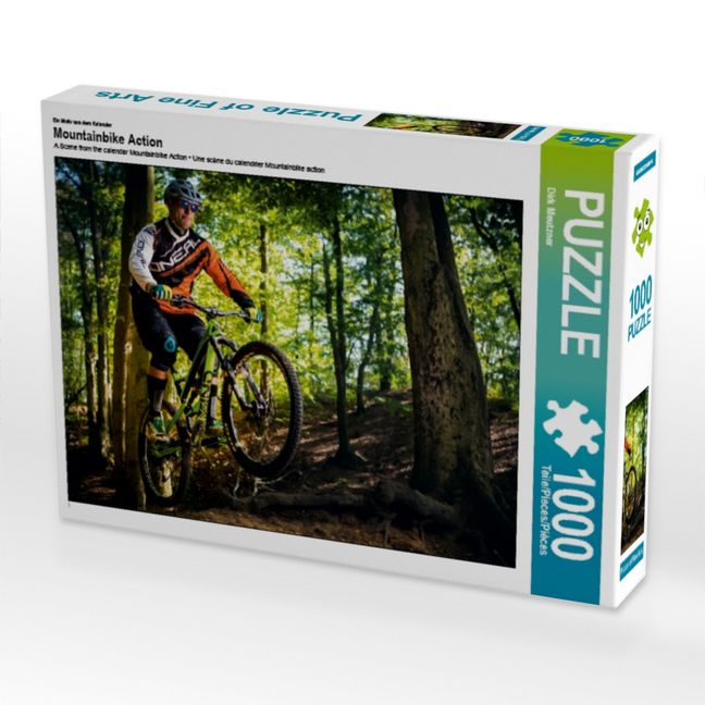 Produktbild: CALVENDO Puzzle Ein Motiv aus dem Kalender Mountainbike Action | 1000 Teile Lege-Gr&ouml;&szlig;e 64x48cm Foto-Puzzle f&uuml;r gl&uuml;ckliche Stunden