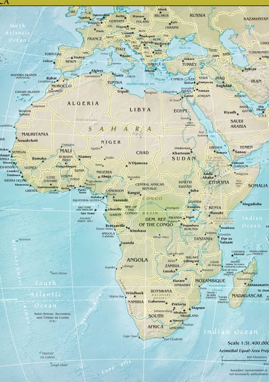 Produktbild: Lais Puzzle Landkarte Afrika 1000 Teile