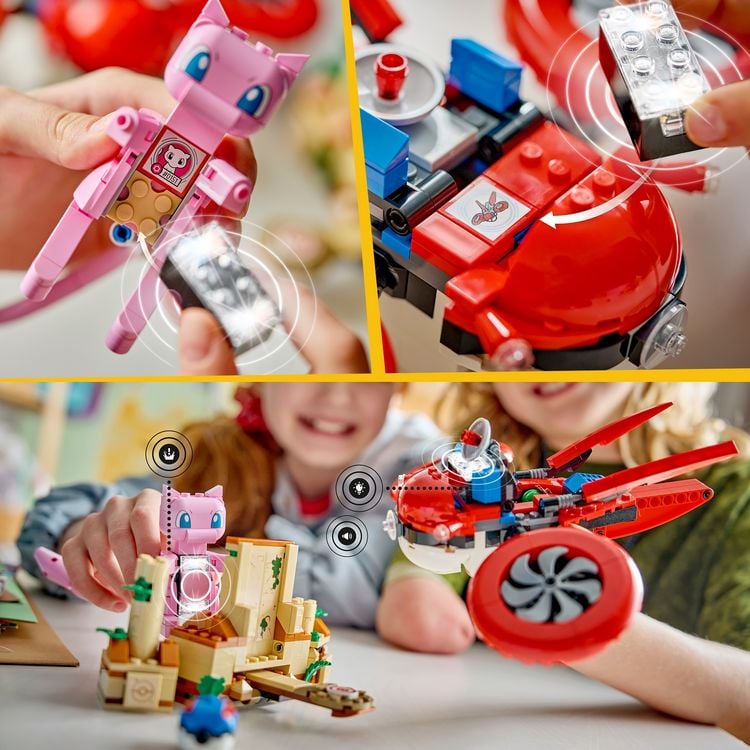 Produktbild: LEGO Pok&eacute;mon SMART Play: Drohnensuche nach einem Mysteri&ouml;sen Mew kompatibles Set 72161
