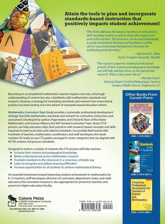 Produktbild: Mathematics Curriculum Topic Study