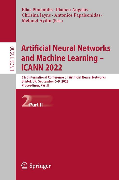 Produktbild: Artificial Neural Networks and Machine Learning - ICANN 2022