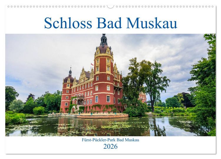 Produktbild: Schloss Bad Muskau (Wandkalender 2026 DIN A2 quer), CALVENDO Monatskalender