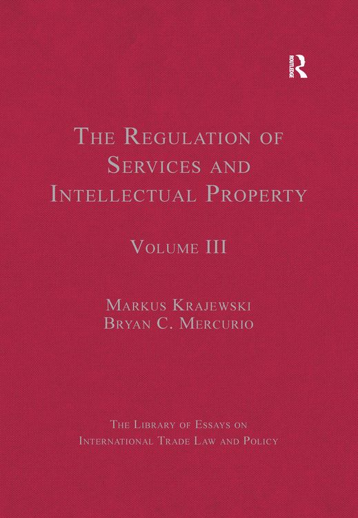 Produktbild: The Regulation of Services and Intellectual Property