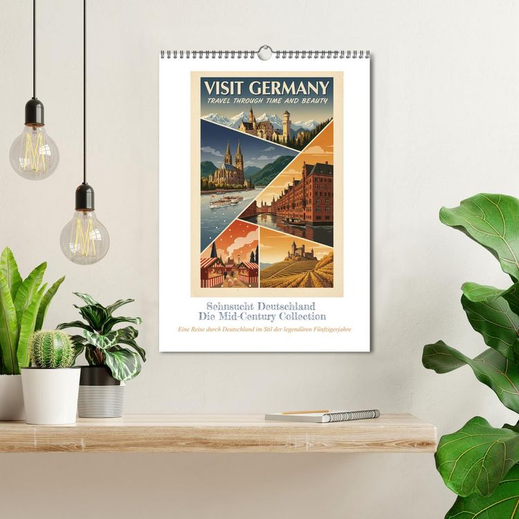 Produktbild: Sehnsucht Deutschland &ndash; Die Mid-Century Collection (Wandkalender 2027 DIN A3 hoch), CALVENDO Monatskalender