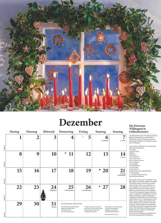 DUMONT DUMONTS neuer Küchenkalender 2025 Broschürenkalender, 42x29cm