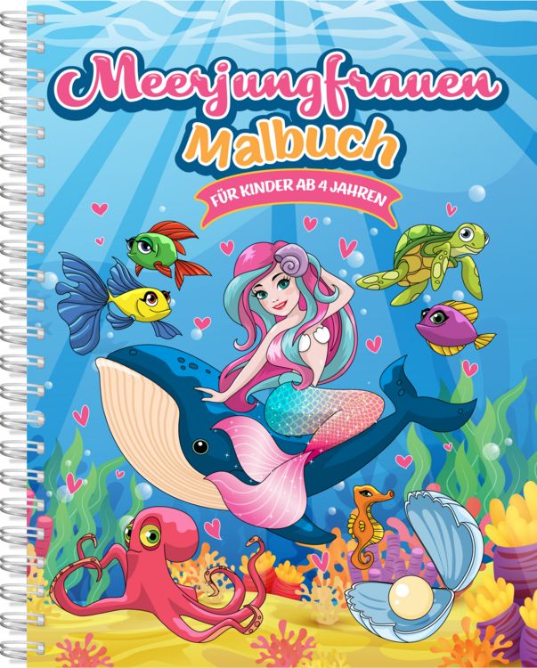 Produktbild: Meerjungfrauen-Malbuch f&uuml;r Kinder ab 4 Jahren