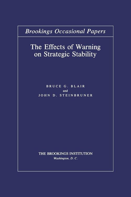 Produktbild: Effects of Warning on Strategic Stability