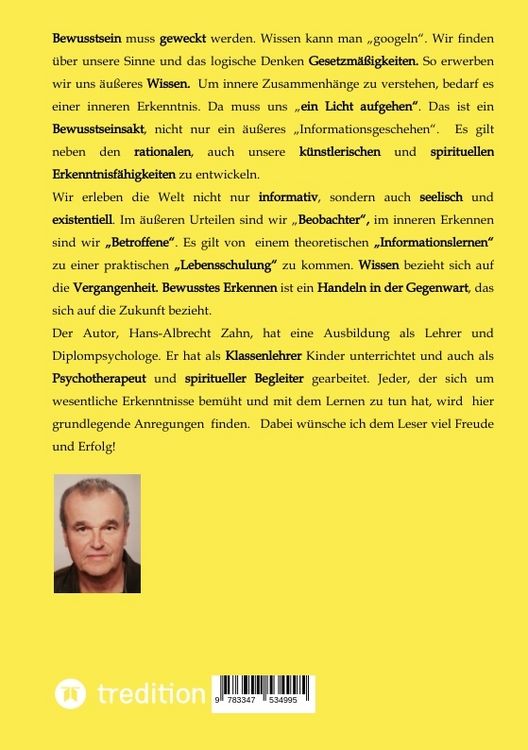 Produktbild: Bewusstsein wecken statt Wissen ansammeln