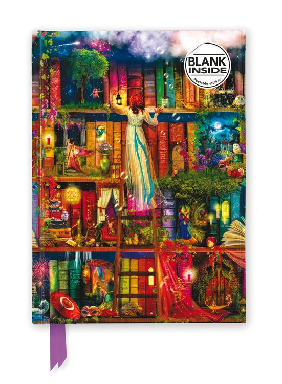 Produktbild: Premium Notizbuch Blank DIN A5: Aimee Stewart, B&uuml;cherregal Schatzj&auml;ger