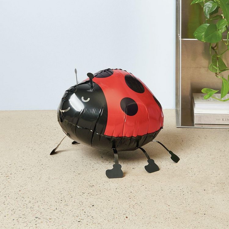 Produktbild: Folienballon Airwalker, Marienk&auml;fer, 1 ballon + 14-DIY pcs, 36 x 24 x 29 cm