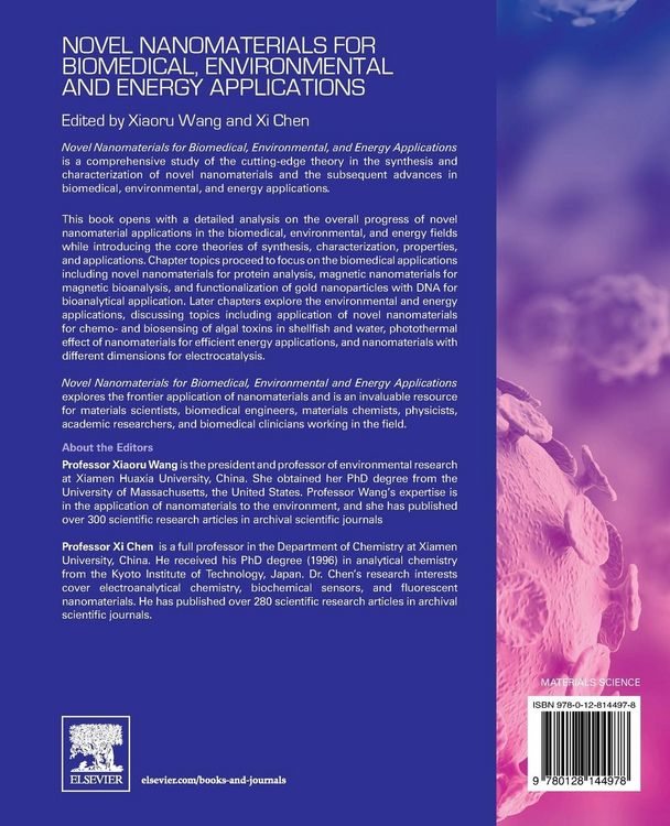 Produktbild: Novel Nanomaterials for Biomedical, Environmental and Energy Applications