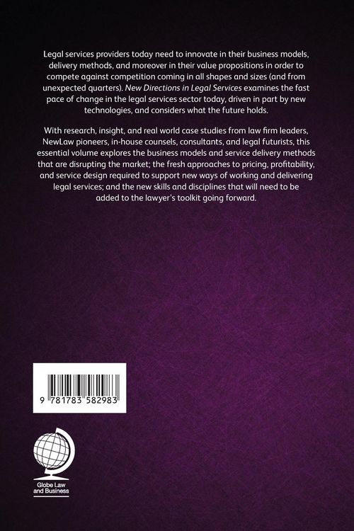Produktbild: New Directions in Legal Services