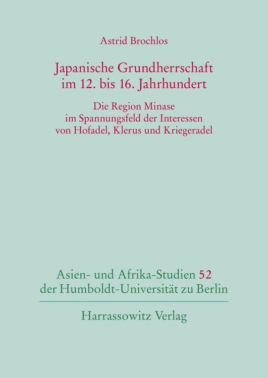 Produktbild: Japanische Grundherrschaft im 12. bis 16. Jahrhundert