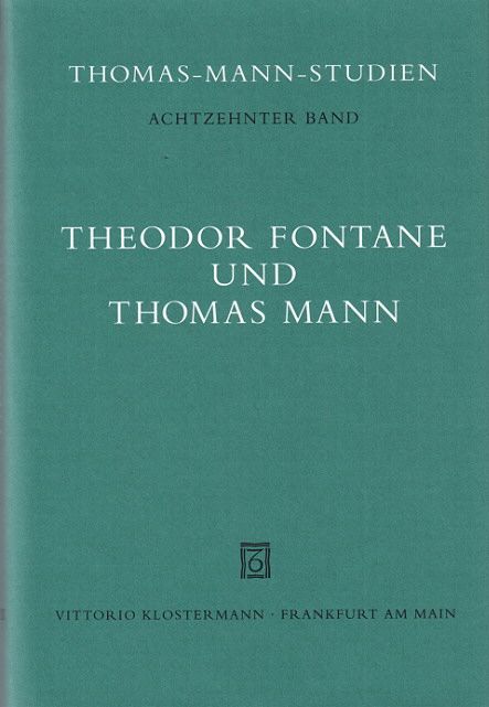Produktbild: Theodor Fontane und Thomas Mann