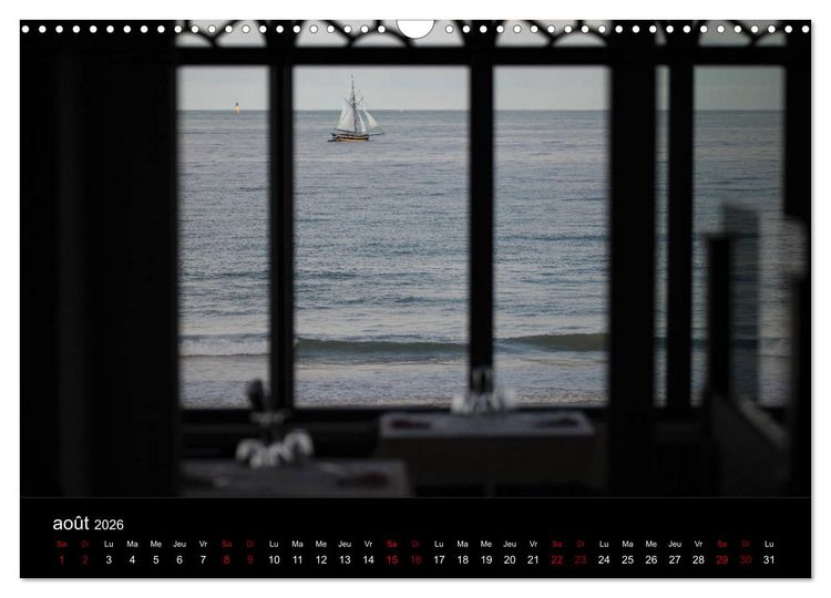 Produktbild: Sillonnez la plage (Calendrier mural 2026 DIN A3 vertical), CALVENDO calendrier mensuel