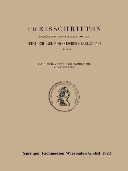 Produktbild: Die Homerische Kunstsprache