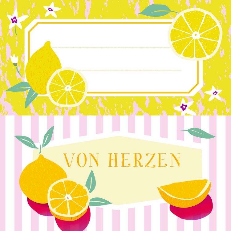 Produktbild: K&uuml;chenetiketten - Orangen (K&uuml;chenpapeterie)