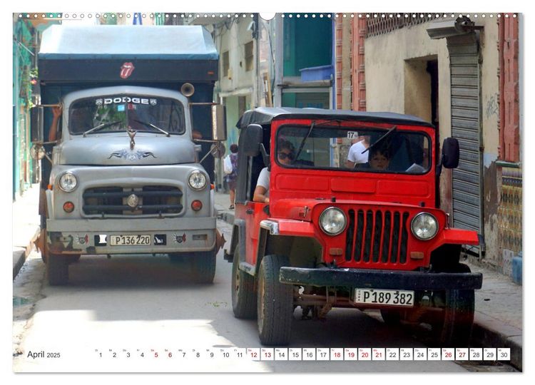 Produktbild: LKW Veteranen - Oldtimer der Marke Dodge in Kuba (Wandkalender 2025 DIN A2 quer), CALVENDO Monatskalender