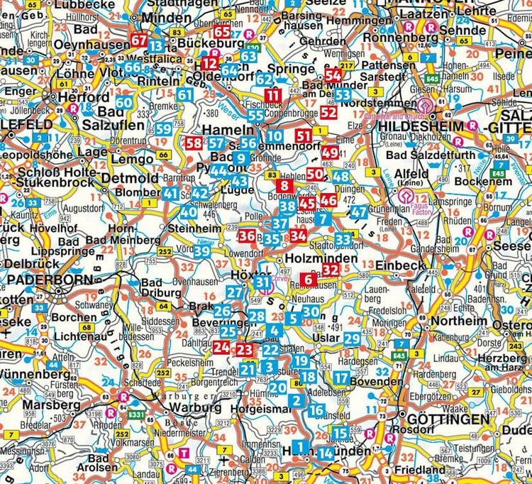 Produktbild: ROTHER Wanderf&uuml;hrer Weserbergland