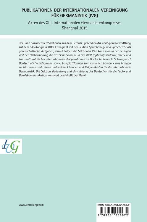 Produktbild: Akten des XIII. Internationalen Germanistenkongresses Shanghai 2015 &ndash; Germanistik zwischen Tradition und Innovation