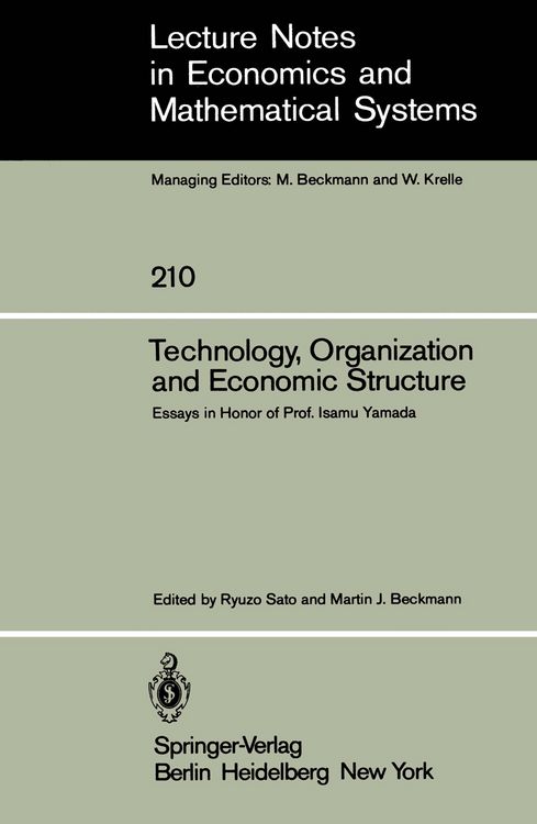 Produktbild: Technology, Organization and Economic Structure