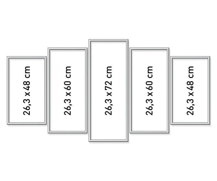 Produktbild: MNZ - Alurahmen Polyptychon Silber