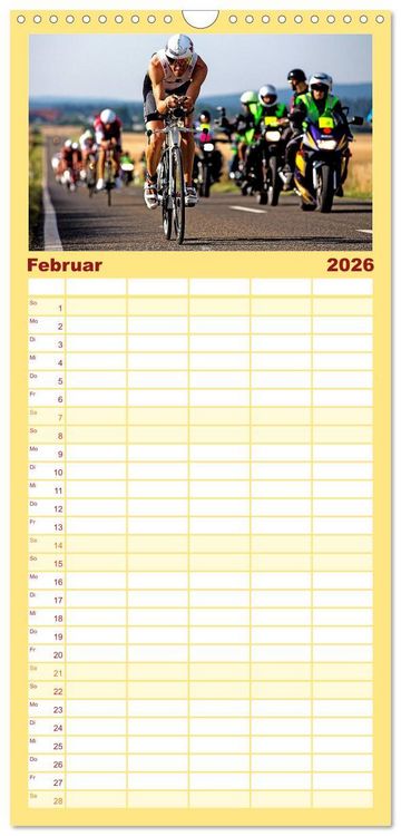 Produktbild: Familienplaner 2026 - TRIATHLON mit 5 Spalten (Wandkalender, 21 x 45 cm) CALVENDO