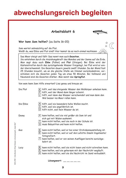 Produktbild: Literaturprojekt zu Sams Wal