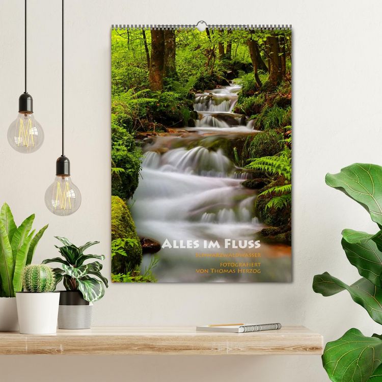 Produktbild: Alles im Fluss - Schwarzwaldwasser (Wandkalender 2026 DIN A2 hoch), CALVENDO Monatskalender