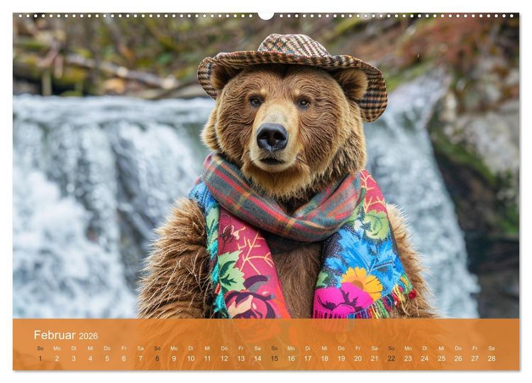 Produktbild: B&auml;rige Noblesse im modischen Portrait. Eleganz und Klasse (hochwertiger Premium Wandkalender 2026 DIN A2 quer), Kunstdruck in Hochglanz