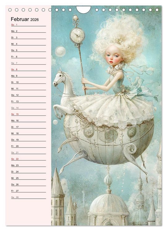 Produktbild: Tarot Wunderwelten. Surrealistische und magische Tarot-Kunst (Wandkalender 2026 DIN A4 hoch), CALVENDO Monatskalender