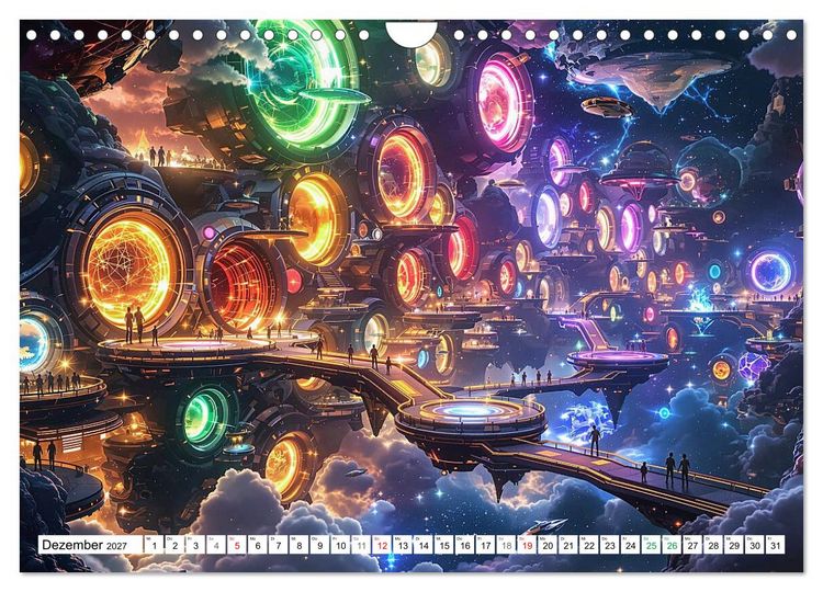 Produktbild: Wimmelnde Wunderwelten (Wandkalender 2027 DIN A4 quer), CALVENDO Monatskalender