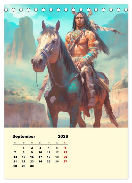Produktbild: Indian Fantasy (Tischkalender 2026 DIN A5 hoch), CALVENDO Monatskalender