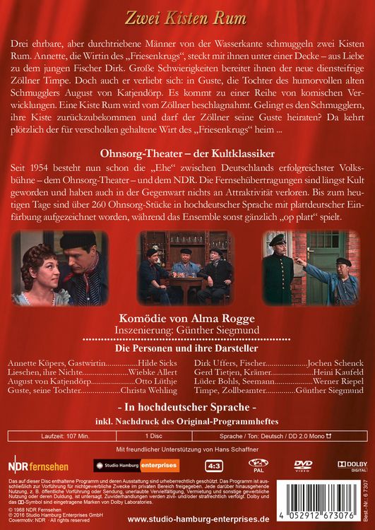 Produktbild: Ohnsorg Theater - Zwei Kisten Rum