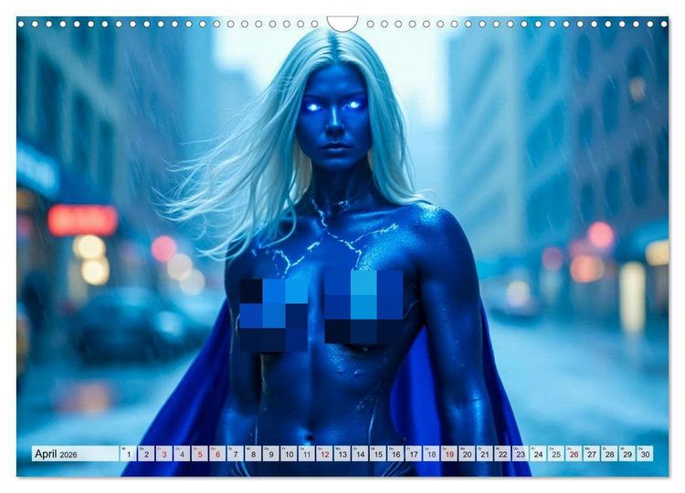 Produktbild: Superheldinnen - Enth&uuml;llte Kraft und Kurven (Wandkalender 2026 DIN A3 quer), CALVENDO Monatskalender