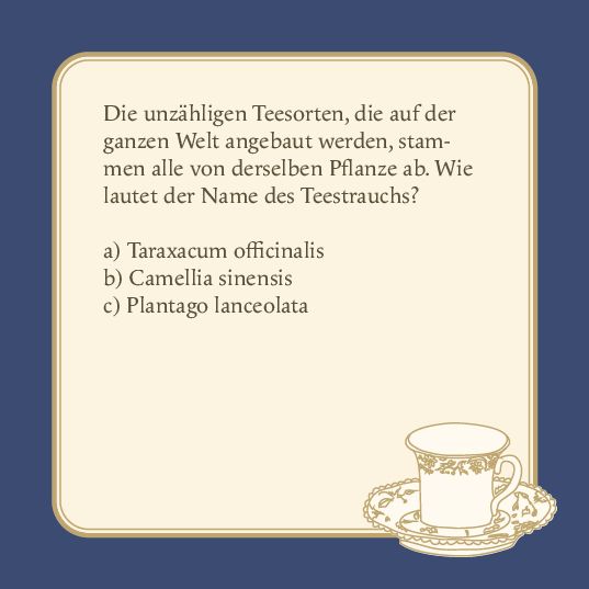 Produktbild: Das Tee-Quiz