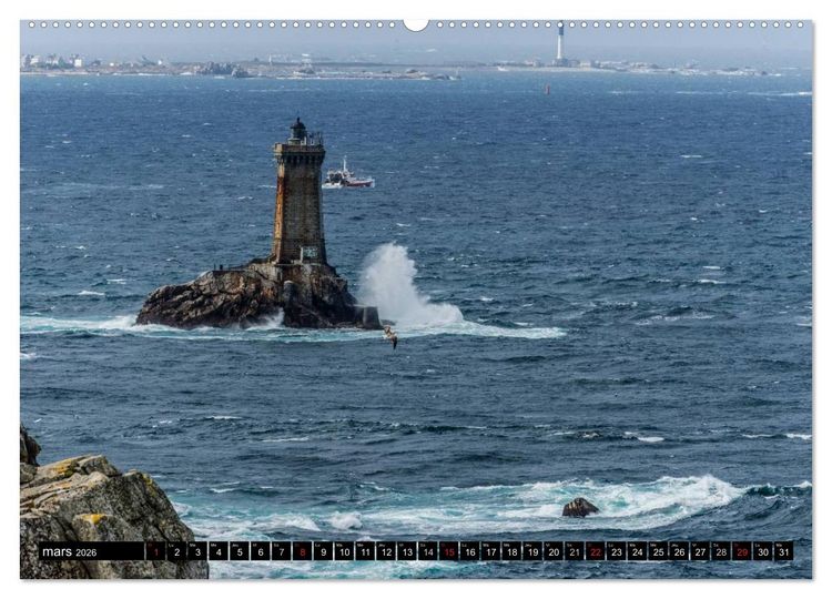 Produktbild: Bretagne Un r&ecirc;ve en couleurs (Calendrier mural 2026 DIN A2 vertical) calendrier de bureau