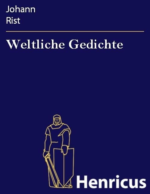 Produktbild: Weltliche Gedichte