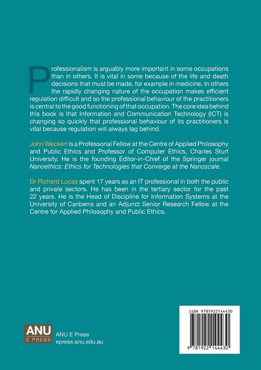 Produktbild: Professionalism in the Information and Communication Technology Industry