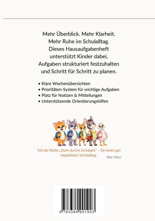 Produktbild: Hausaufgabenheft Klasse 1 & 2