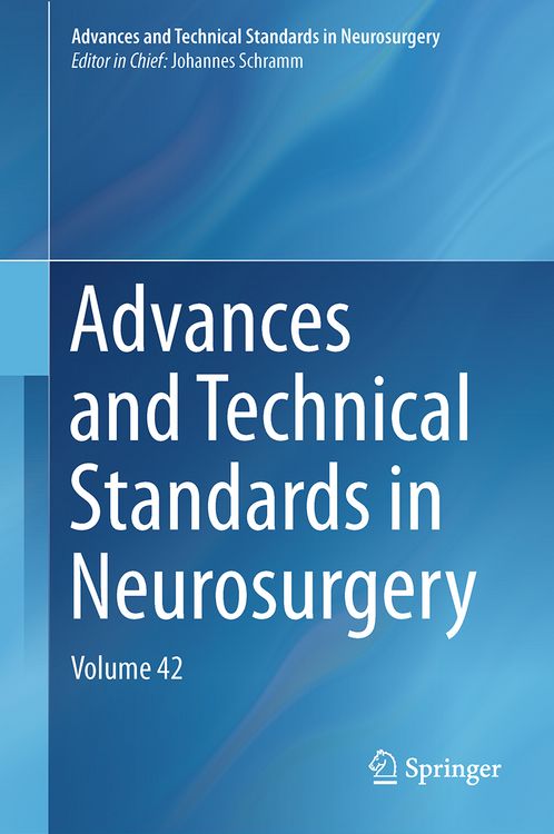 Produktbild: Advances and Technical Standards in Neurosurgery