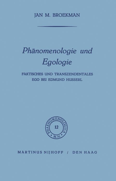Produktbild: Ph&auml;nomenologie und Egologie