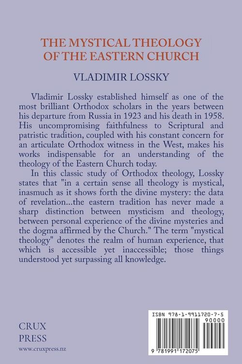 Produktbild: The Mystical Theology of the Eastern Church