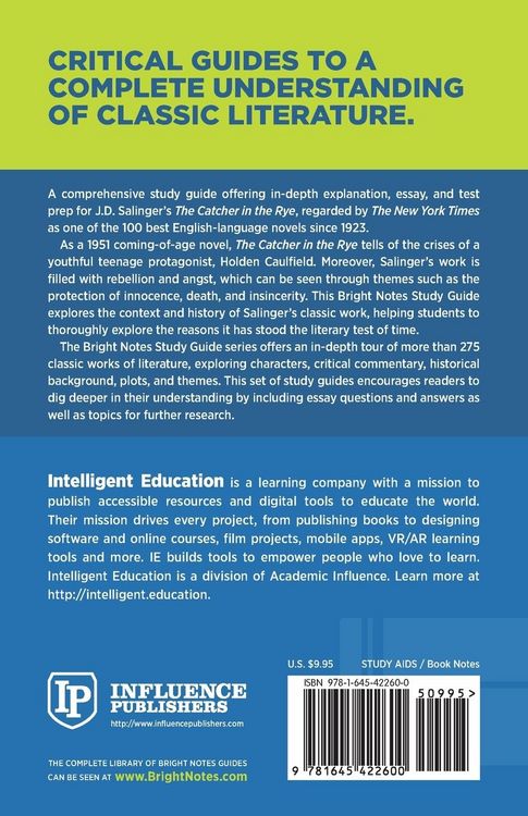 Produktbild: Study Guide to The Catcher in the Rye by J.D. Salinger