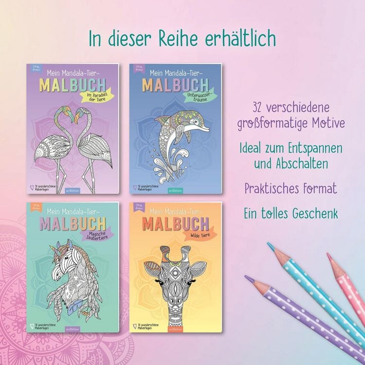 Produktbild: Mein Mandala-Tier-Malbuch &ndash; Im Paradies der Tiere