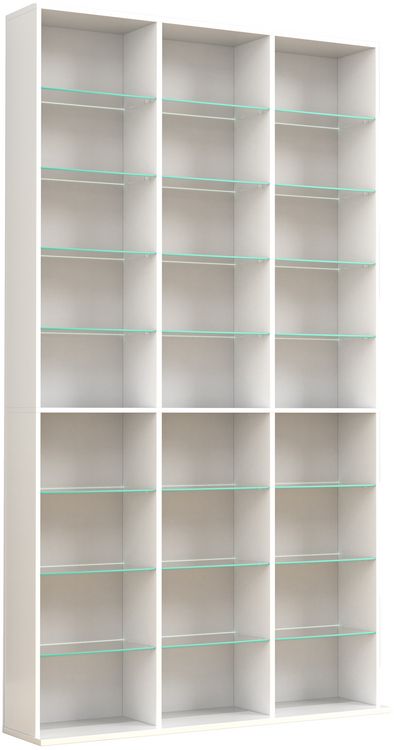Produktbild: Holz CD DVD Standregal B&uuml;cherregal Regal Zilas XL