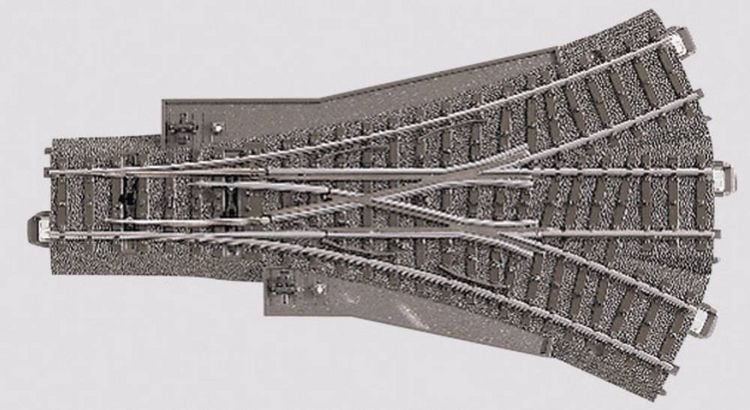 Produktbild: M&auml;rklin H0 C-Gleis (mit Bettung) 24630 Dreiwegweiche 188.3mm 1St.