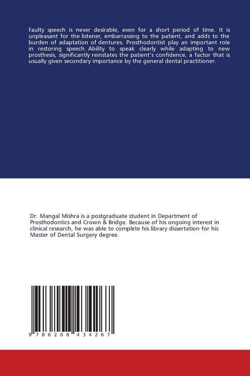 Produktbild: Prosthodontics Consideration Of Phonetics