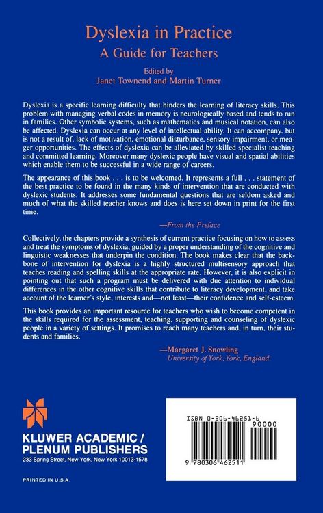 Produktbild: Dyslexia in Practice