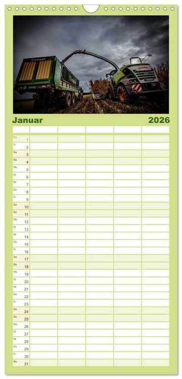 Produktbild: Familienplaner 2026 - Landwirtschaft im Weserbergland mit 5 Spalten (Wandkalender, 21 x 45 cm) CALVENDO